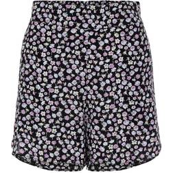 Pieces Nya Printed Shorts - Black