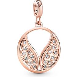 Pandora Me Burning Wings Medallion - Rose Gold/Transparent