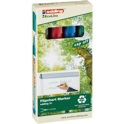 Edding EcoLine 31 Flipchart Markers 4-pack