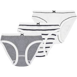 Petit Bateau Girl's Iconic Briefs 3-Pack - White (A01F6-00)