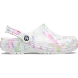 Crocs Classic Bleach Dye Clog - White/Multi