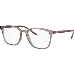 Ray-Ban RB7185 Monture Bordeaux Verres Incolore polarisé 50-18