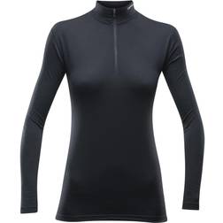 Devold Breeze Merino 150 Zip Neck Women - Black