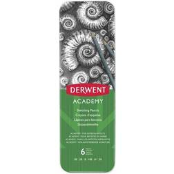 Derwent Academy Sketching Pencils 6 Tin