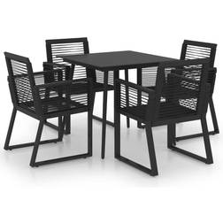 vidaXL 3060214 Ensemble repas de patio, 1 Table incluse 4 Chaises