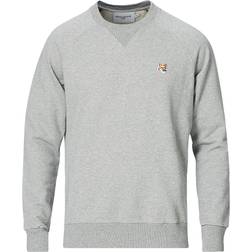 Maison Kitsuné Fox Head Patch Classic Sweatshirt - Grey Melange