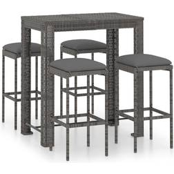 vidaXL 3064782 Bargruppe, 1 Tisch einschl. 4 Stühle