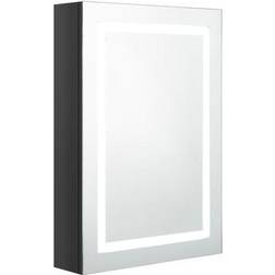 vidaXL Armoire De Salle De Bain À Miroir LED 50x13x70 cm