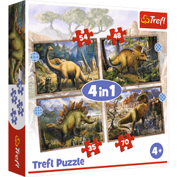 Trefl Interesting Dinosaurs 4 in 1