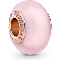 Pandora Murano Glass Charm - Rose Gold/Pink