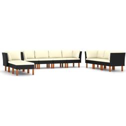 vidaXL 3059745 Lounge-Set, Tisch einschl. 8 Sofas