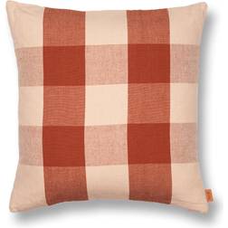 Ferm Living Grand Komplet pyntepude Rose/Rust (50x50cm)