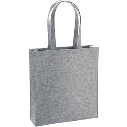 BagBase Felt Tote Bag - Grey Melange