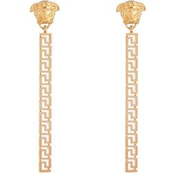 Versace Greca earrings in brass