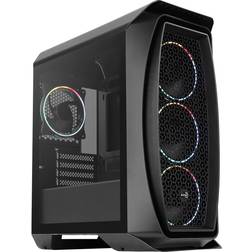 AeroCool Scatola Micro ATX Per Pc 4 Ventole 2 Pannelli Nero