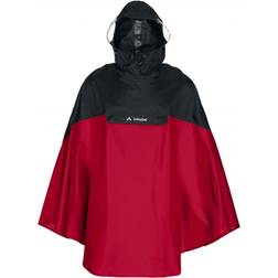 Vaude Covero II Poncho - Rood