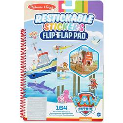 Melissa & Doug Paw Patrol Restickable Stickers Flip Flap Pad Adventure Bay