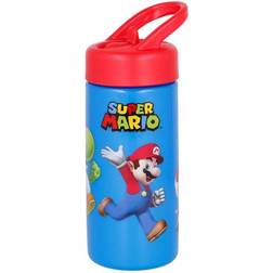 Stor Bouteille d'eau Super Mario avec paille Bleu