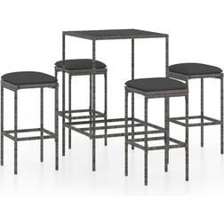 vidaXL 3064821 Bargrupp, 1 Bord inkl. 4 Stolar