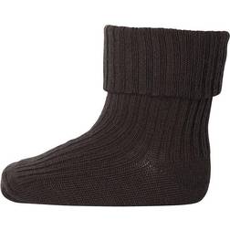 mp Denmark Ankle Wool Rib Turn Down - Drak Brown (589-541)