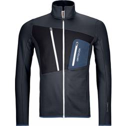 Ortovox Merino Fleece Grid Jacket - Black Steel