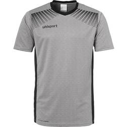 Uhlsport Goal SS T-shirt Kids - Dark Grey Mélange/Black