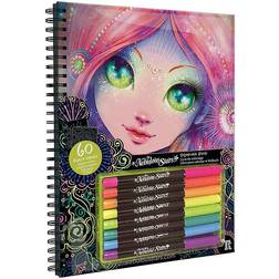 Nebulous Stars Black Pages Coloring Book Isadora