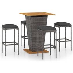 vidaXL 3064853 Bargrupp, 1 Bord inkl. 4 Stolar