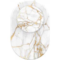 Popsockets PopGrip for MagSafe Gold Lutz Marble Magnetic Phone Grip White