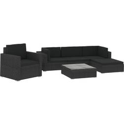 vidaXL 46754 Lounge-Set, 1 Bord inkl. 1 Stolar & 3 Soffor