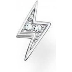 Thomas Sabo Clou d'oreille unique éclairs argent bianco H2217-051-14 argenté/blanc