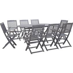 vidaXL 278924 Patio Dining Set, 1 Table incl. 8 Chairs