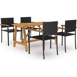 vidaXL 3068764 Set da pranzo per patio, 1 Tavolo incluso 4 Sedie