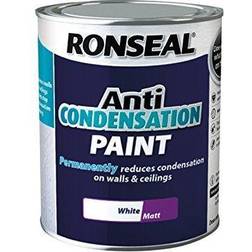 Ronseal Anti Condensation Pintura de Pared, Pintura para Techos Blanco 0.75L