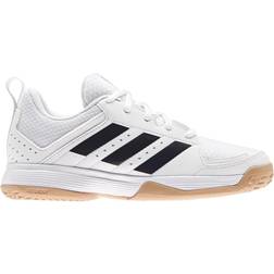 Adidas Junior Ligra 7 Indoor Shoes - Cloud White/Core Black/Cloud White