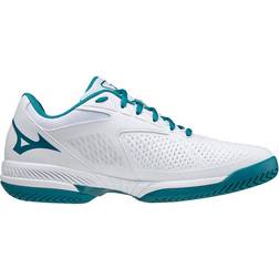 Mizuno Wave Exceed Tour 4 AC - White/Harbor Blue/Firecracker
