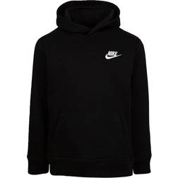 NIKE Kid's Club Fleece Pull Over Hoodie - Black (86F322-023)