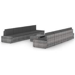 vidaXL 3067176 Lounge-Set, 1 Tisch einschl. 8 Sofas