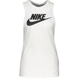 Nike Canottiera Logo Bianco Donna - White/Black