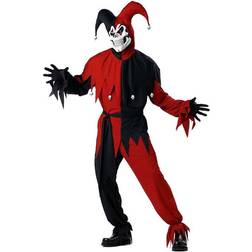 California Costumes Evil Jester Adult Costume Scary Halloween