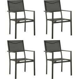 vidaXL 313078 4-pack Trädgårdsmatstol