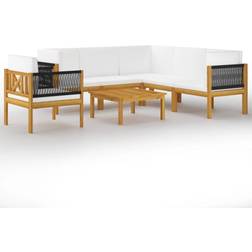 vidaXL 3057889 Loungeset, 1 Bord inkl. 1 Stolar & 5 Soffor