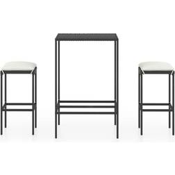 vidaXL 3064817 Bargruppe, 1 Tisch einschl. 2 Stühle