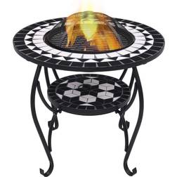 vidaXL Fire Pit with Mosaic Table