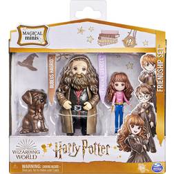 Spin Master Harry Potter Friendship Set: 2 Muñecos Hermione Granger y Rubeus Hagrid con 1 Criatura 7cm