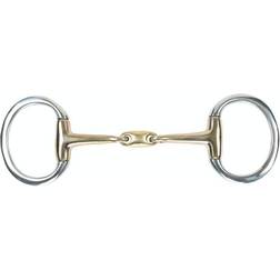 Shires Brass Lozenge Horse Eggbutt Snaffle