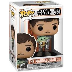 Funko Pop! Star Wars Mandalorian Mando Holding Child