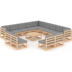 vidaXL 3076959 Loungeset, 1 Bord inkl. 13 Soffor