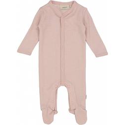 Wheat Wool Footed Jumpsuit - Rose Powder (9305e-775-2487)