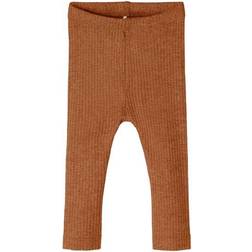 Name It Rib Knitting Leggings - Brown/Caramel (13195884)